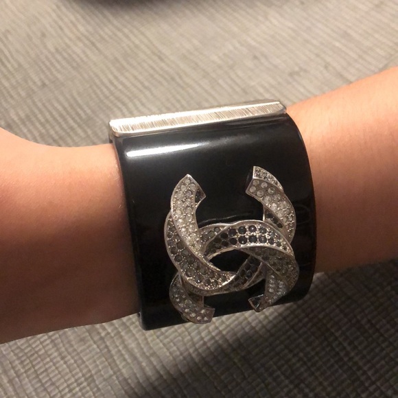 Chanel Double C Cuff Bracelet - Picture 2 of 16